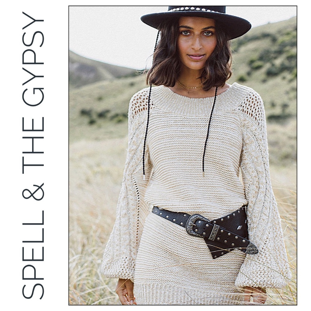 Spell & The Gypsy Mystic 80s Black Belt NWT